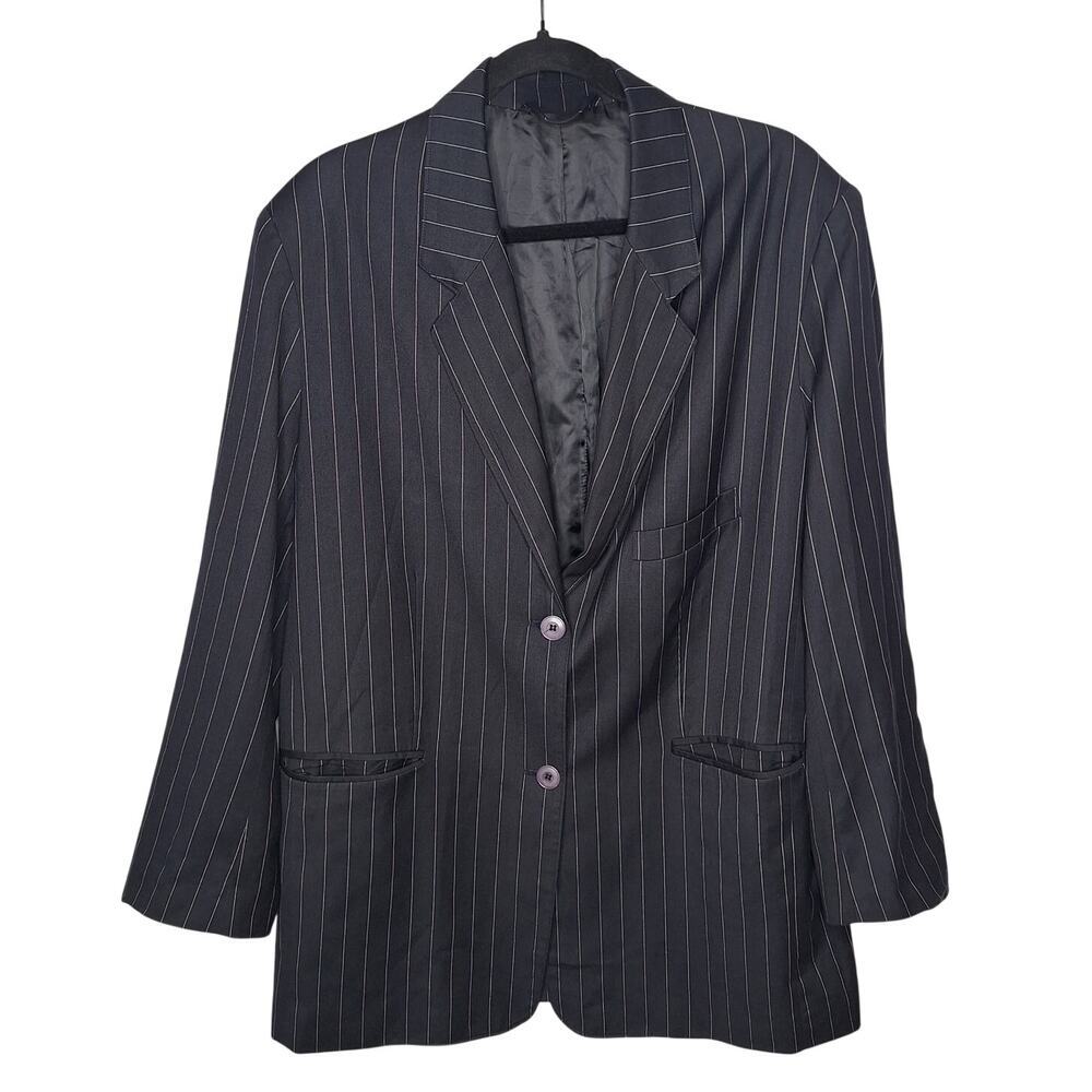 Frankie Shop Oversized Pinstripe Blazer Jacket Women's M/L Medium Large Tencel